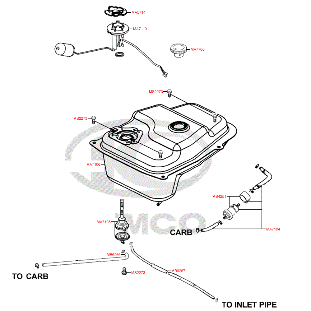 F10 Nádrž a palivový kohout pro Kymco Super 8 125 [LC2U82000] (KL25CA) KC125T-B