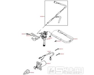 E06 Startér a olejové čerpadlo - Kymco Super 8 50 2-Takt