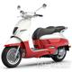 Peugeot Django Standard 125i Euro5+ s prodlouženou zárukou na 4 roky - barva Dragon Red/Milky White