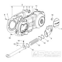 1.15 Kryt variátoru, přívod vzduchu pro variátor - Gilera Runner 125 "SC" VX 4T 2006-2007 (ZAPM46100)