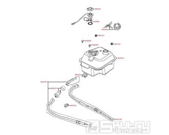 F10 Palivová nádrž / palivový kohout - Kymco Agility 50 4T