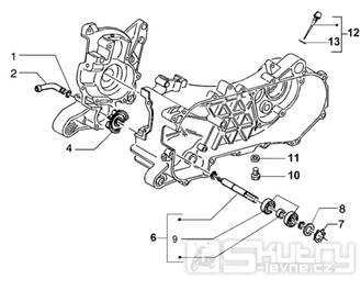 T14 Vodní čerpadlo - Gilera Runner Purejet 50 1998-2005 (ZAPC36100)