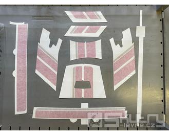 Sada samolepek pro Vespa GTS RACING SIXTIES 544 bílá