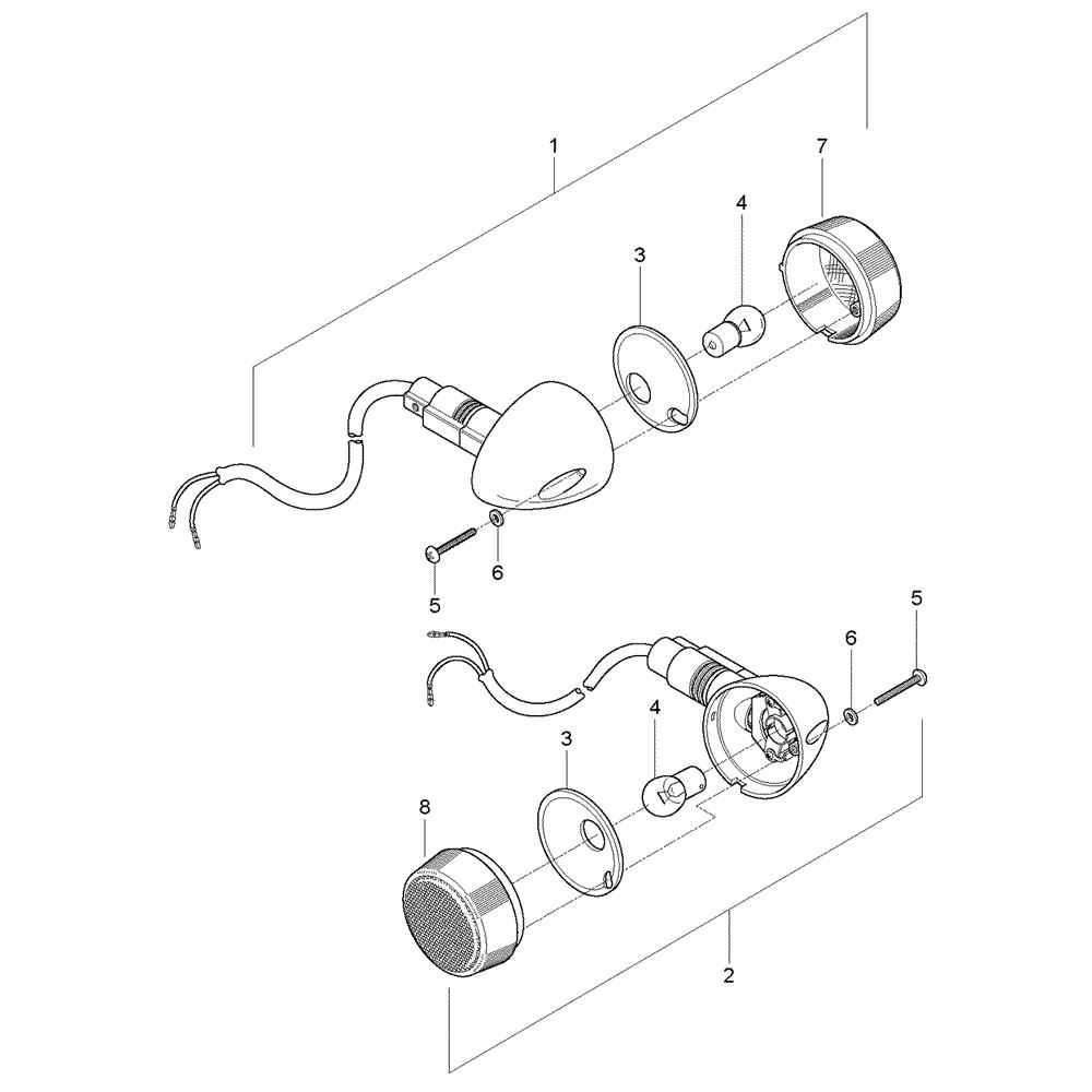 FIG23 Přední blinkry - Hyosung GV 125M C Aquila