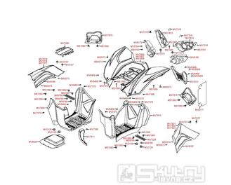 F12 Zadní kapotáž - Kymco Maxxer 450i