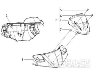 3.01 Kryt řidítek, plexi štít - Gilera Runner 200 VXR 4T LC Race 2006 (ZAPM46400)