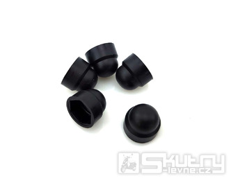 Krytky matic M8 plastové černé, klíč 13mm, sada 5 ks