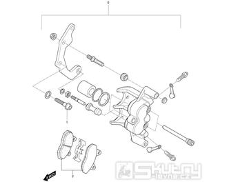 40 Brzdový třmen levý a pravý - Hyosung GT 250i N