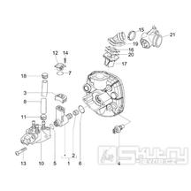 1.36 Škrtící klapka, vstřikovač - Gilera Runner 50 PureJet ST 2008 (ZAPC46200)