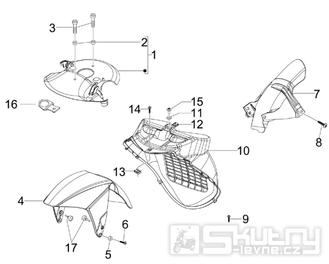 2.33 Přední a zadní blatník - Gilera Runner 125 ST 4T LC 2008-2012 (ZAPM46301)