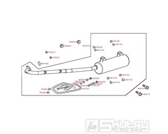 F14 Výfuk - Kymco KXR 250 Sport