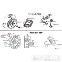 F08 Zadní kolo a brzda - Kymco Heroism 125/150