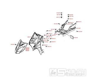 F05 Přední plasty, podlaha - Kymco DJ 50 S KG10B