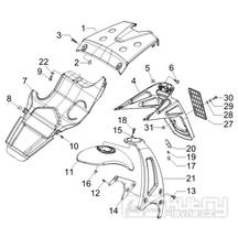 2.37 Zadní kryt, blatník - Gilera Runner 50 PureJet Race CH 2006 (ZAPC46200)