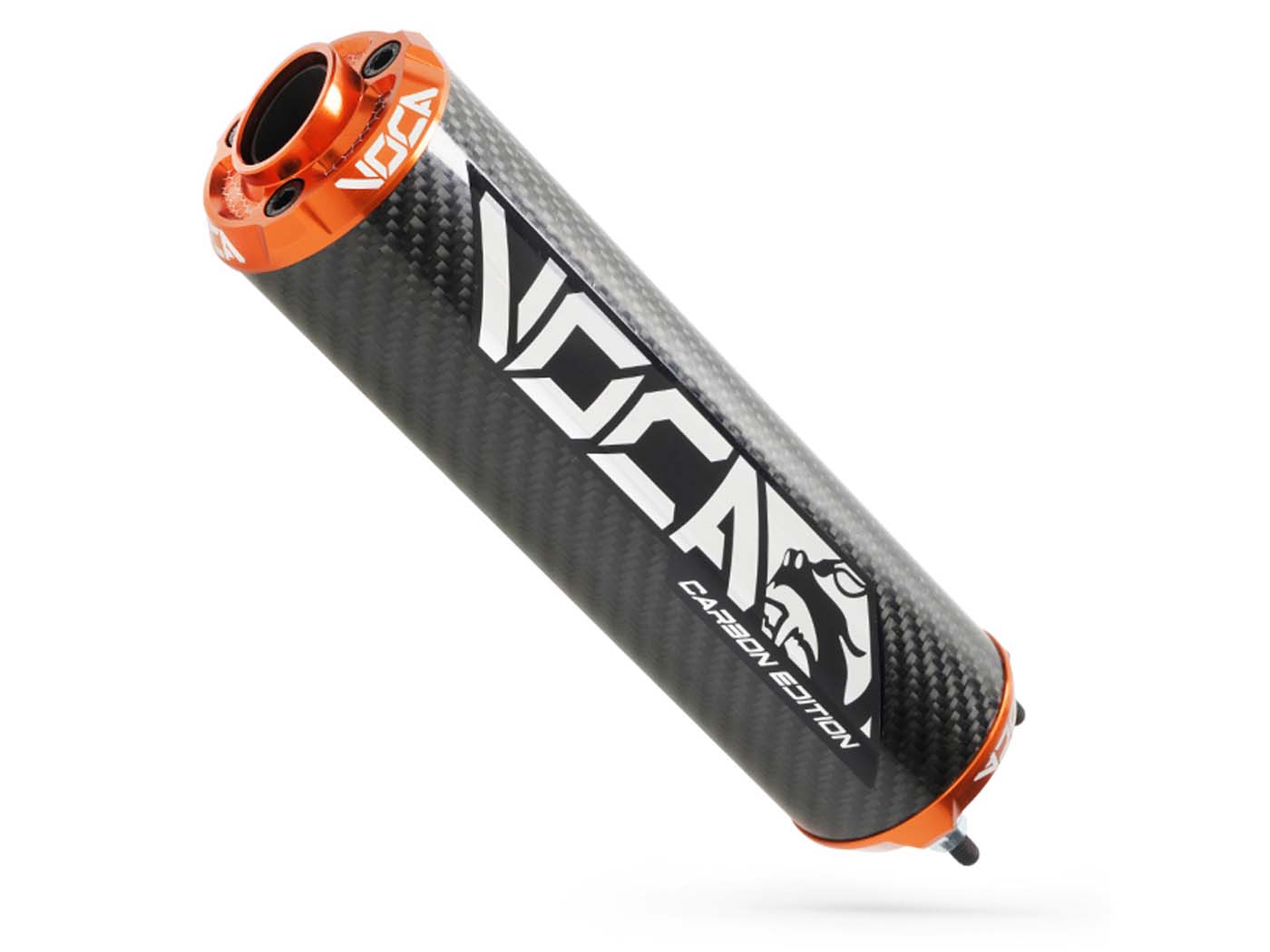 Koncovka výfuku Voca Carbon - CNC oranžová