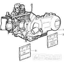 1.02 Motor, těsnění motoru - Gilera Runner 200 VXR 4T LC 2005-2006 (ZAPM46200)