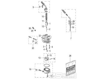 Karburátor - Malaguti XSM 50 Motard 2004