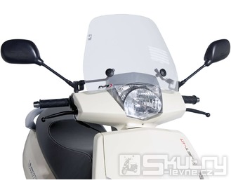 Plexi Puig Trafic v čirém provedení pro Peugeot Vivacity 50 až 125ccm