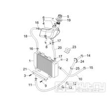 2.55 Chladič - Gilera Runner 50 PureJet 2005-2006 UK (ZAPC46200)