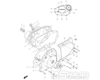 05 Kryty motoru - Hyosung GT 250i RF