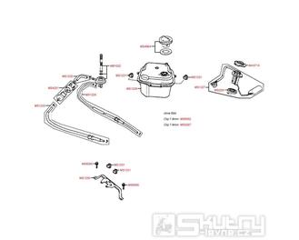 F10 Nádrž a benzínový kohout - Kymco Top Boy 50 (COBRA)