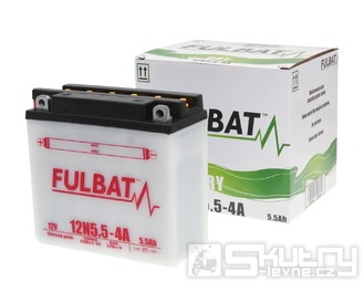 Baterie Fulbat 12N5,5-4A olověná vč. kyselinového balení