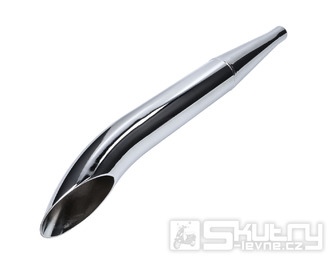 Výfuk Sidepipe Swiing 28/60 mm chrom univerzální pro mopedy