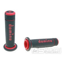Gripy Domino A180 ATV v černo-červeném provedení o průměru 22/22mm