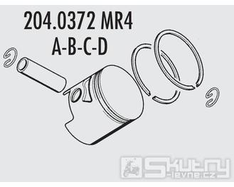 Pístní sada Polini (B) - Minarelli MR4 - Ø 47 mm