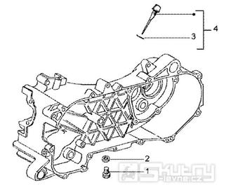 T14 Měrka převodového oleje - Gilera DNA GP Experience 50ccm 2T 1998-2005  (ZAPC27000...)