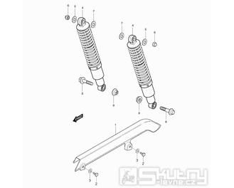 45 Tlumiče a kryt řetězu - Hyosung GV 250 Aquila