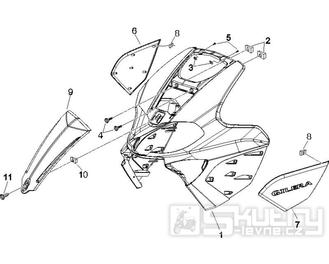 2.26 Přední plast, kapotáž - Gilera Runner 200 VXR 4T LC 2005-2006 (ZAPM46200)
