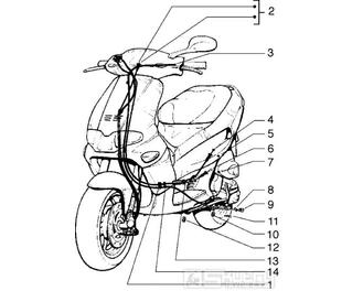 T45 Náhon tachometru - Gilera Runner 50 do roku 1999 (ZAPC14000)