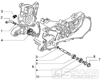 T13 Vodní čerpadlo - Gilera DNA 50ccm 2T 2005 (ZAPC270003000001)