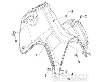2.30 Předkolenní plast - Gilera Runner 50 SP 2008-2009 (ZAPC46100)