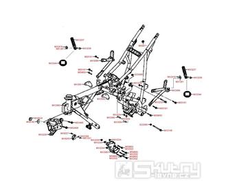 F24 Rám a držáky - Kymco STRYKER 125 II [DA25BB]