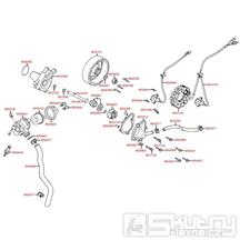 E08 Magneto dobíjení / vodní čerpadlo - Kymco Grand Dink 125S