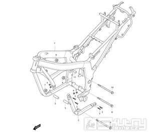 FIG26 Rám - Hyosung GT 250i NE (Naked)