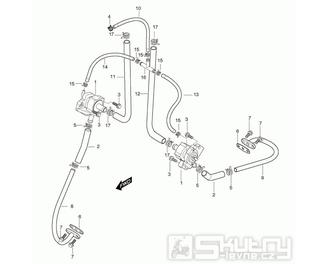 17 Sekundární vzduchový systém - Hyosung GT 650 S & R