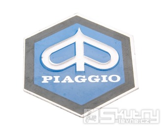 Nalepovací znak Piaggio o rozměru 31x36mm pro Vespa PK 50 až 80ccm