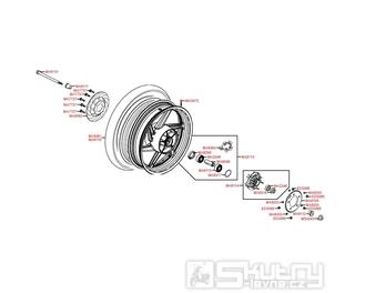 F10 Zadní kolo s brzdovým kotoučem - Kymco Quannon 125