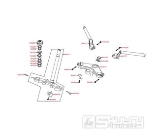 F04 Řídítka / Tyč řízení - Kymco Quannon 125