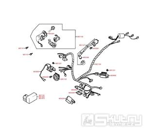 F20 Elektro součástky / Sada zámků - Kymco Top Boy 50 (COBRA)