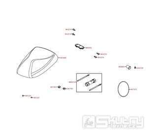 F09 Sedačka / Nářadí - Kymco Agility 50 Carry 4T KG10DA