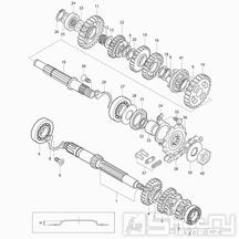 15 Převodovka - Hyosung RX 125 SM E3 (XRX 125 SM)