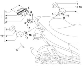 6.04 Zadní světlo a blinkry - Gilera Runner 200 VXR 4T LC Race 2005-2006 (ZAPM46200)