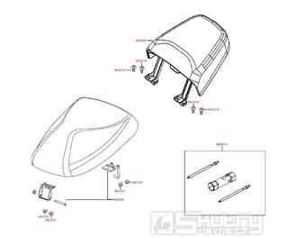 F09 Sedačka a nářadí - Kymco Agility 50 RS 4T KG10S