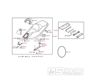 F09 Sedačka a nářadí - Kymco Xciting 250i AFI