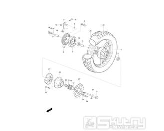 46 Zadní kolo - Hyosung GF 125 Speed