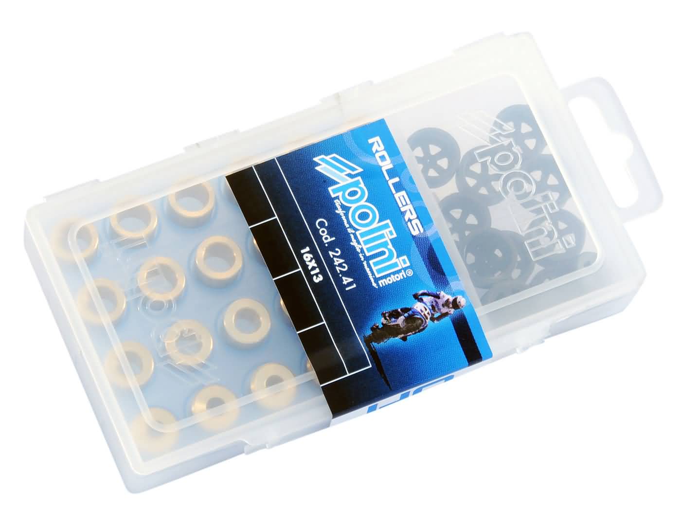 Testovací sada válečků variátoru Polini 16x13mm 4,5 - 6,0 g